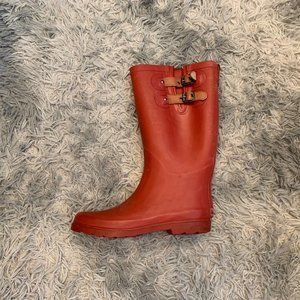 Chooka "Brick" Red Rain Boots, Size 10
